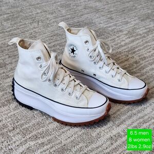 Converse Run Star Hike Platform Canvas white size 6.5 men 8 women